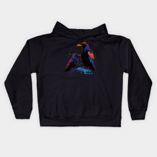 Crow Fathers Day Kids Hoodie